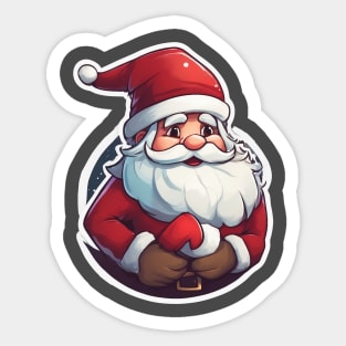 Christmas 2024 Santa Claus Design Sticker